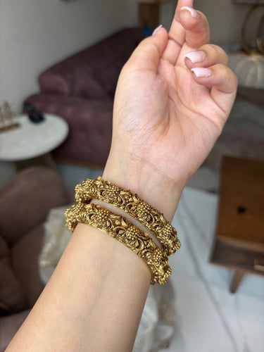 Golden Small Beads Bangle